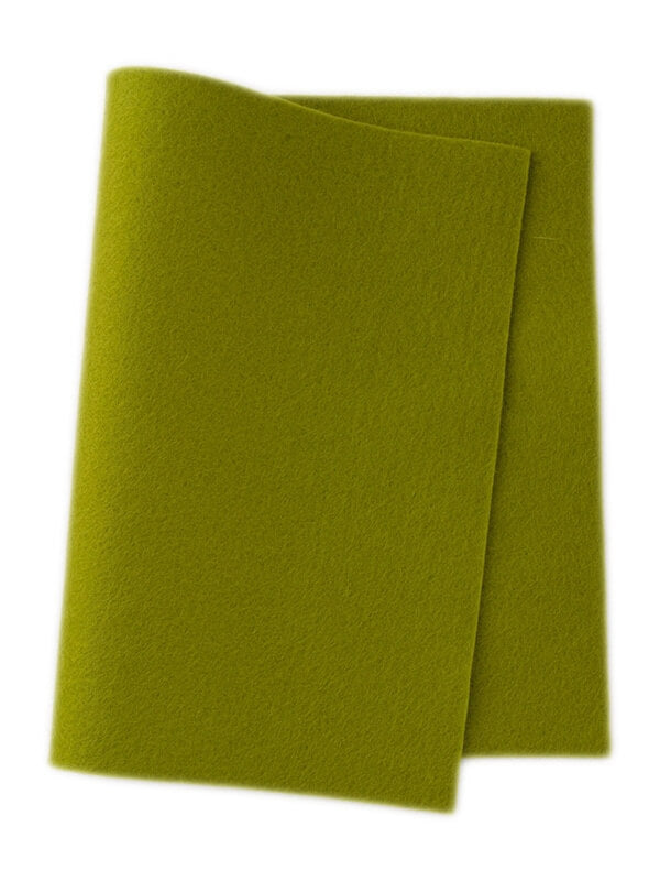 Felt ~ 100% Wool ~ 1-1.2mm thick ~ May Green ~ Colour 543