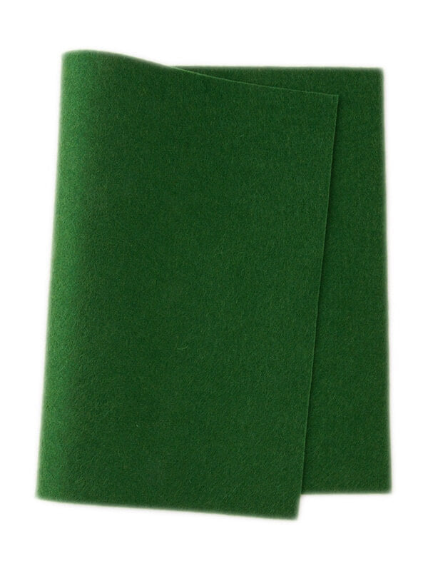 Felt ~ 100% Wool ~ 1-1.2mm thick ~ Dark Green ~ Colour 548
