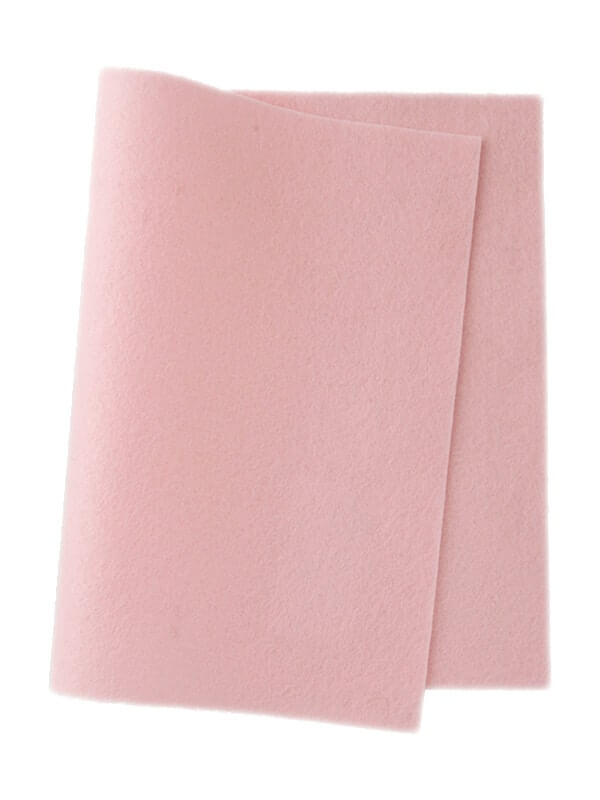 Felt ~ 100% Wool ~ 1-1.2mm thick ~ Pink Cloud ~ Colour 565