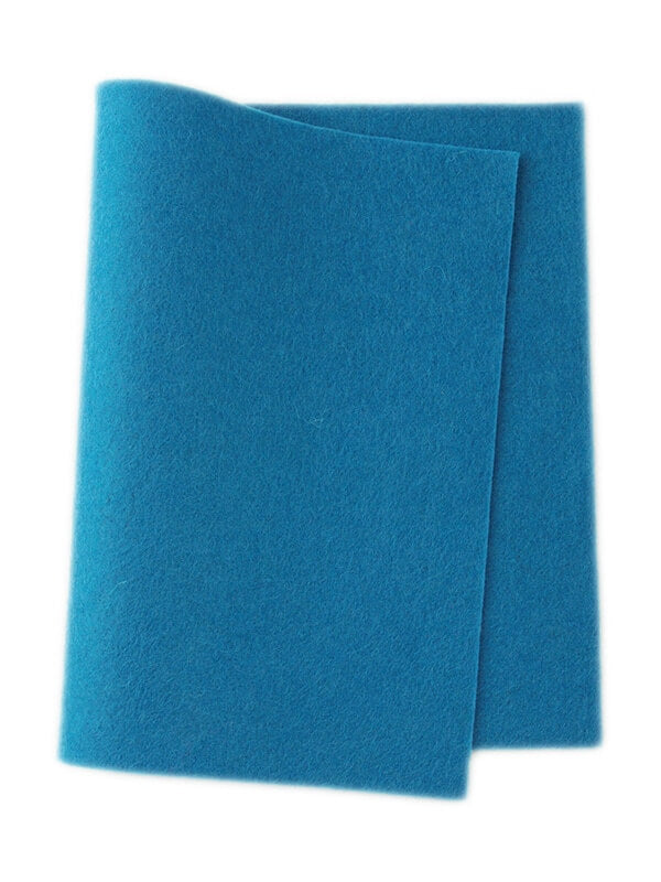 Felt ~ 100% Wool ~ 1-1.2mm thick ~ Medium Blue ~ Colour 601