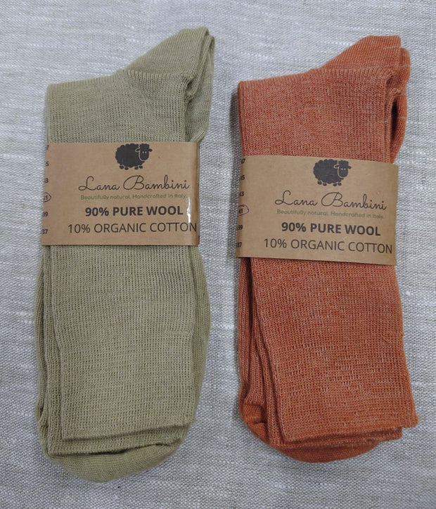 Fox and green coloured chiara socks