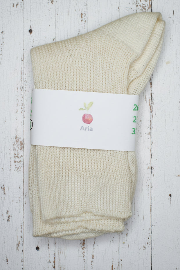 Organic Cotton Children's Socks  <br / > ARIA  <br / >  Undyed