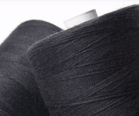 1000m ORGANIC COTTON THREAD~ Black 1 ~ large bobbins of 1000m thread, sewing thread, organic thread, machine sewing, hand sewing