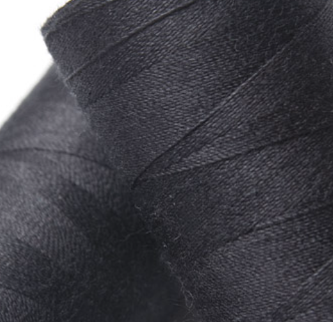 500m ORGANIC COTTON THREAD~ Black 1 ~ large bobbins of 500m thread, sewing thread, organic thread, machine sewing, hand sewing