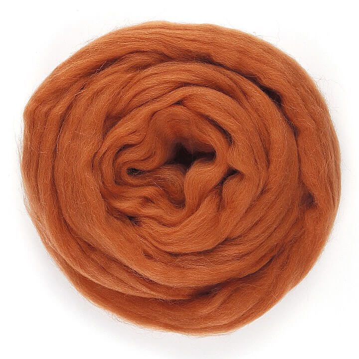 brick merino wool colour brown
