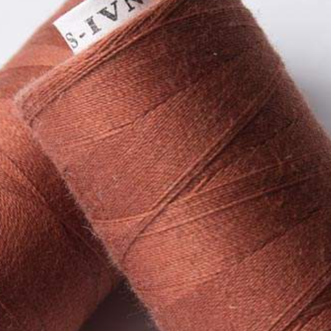 ORGANIC COTTON THREAD~ Brown 8296 ~ large bobbins of 500m thread, sewing thread, organic thread, machine sewing, hand sewing