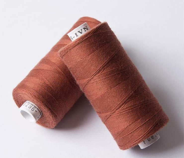 ORGANIC COTTON THREAD~ Brown 8296 ~ large bobbins of 500m thread, sewing thread, organic thread, machine sewing, hand sewing