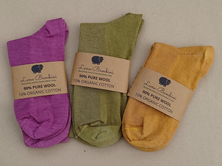 CHIARA DYED ~ Wool Sock. Naturally dyed.