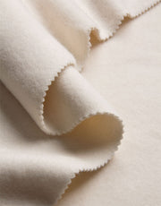 CREAM ~ Organic Cotton Fleece fabric