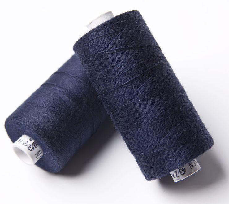 500m ORGANIC COTTON THREAD~ Dark Blue 11 ~ large bobbins of 500m thread, sewing thread, organic thread, machine sewing, hand sewing