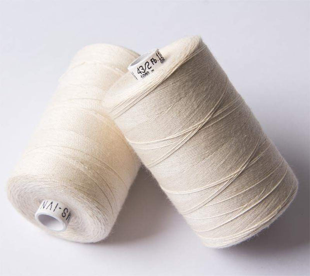 1000m ORGANIC COTTON THREAD~ Ecru (Natural) 114 ~ large bobbins of 1000m thread, sewing thread, organic thread, machine sewing, hand sewing