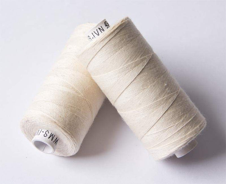 500m ORGANIC COTTON THREAD~ Ecru (natural) 114 ~ large bobbins of 500m thread, sewing thread, organic thread, machine sewing, hand sewing