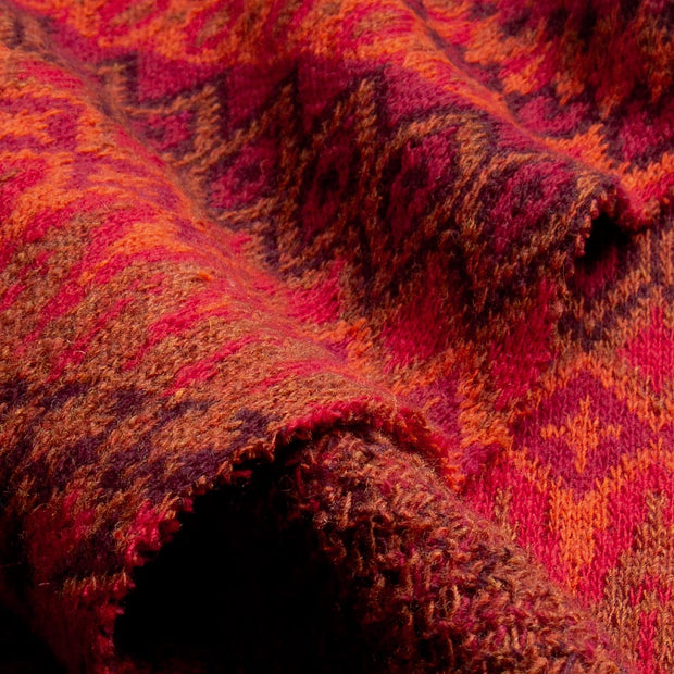 ERLANDI FIRE ~ Jacquard knitted merino fabric