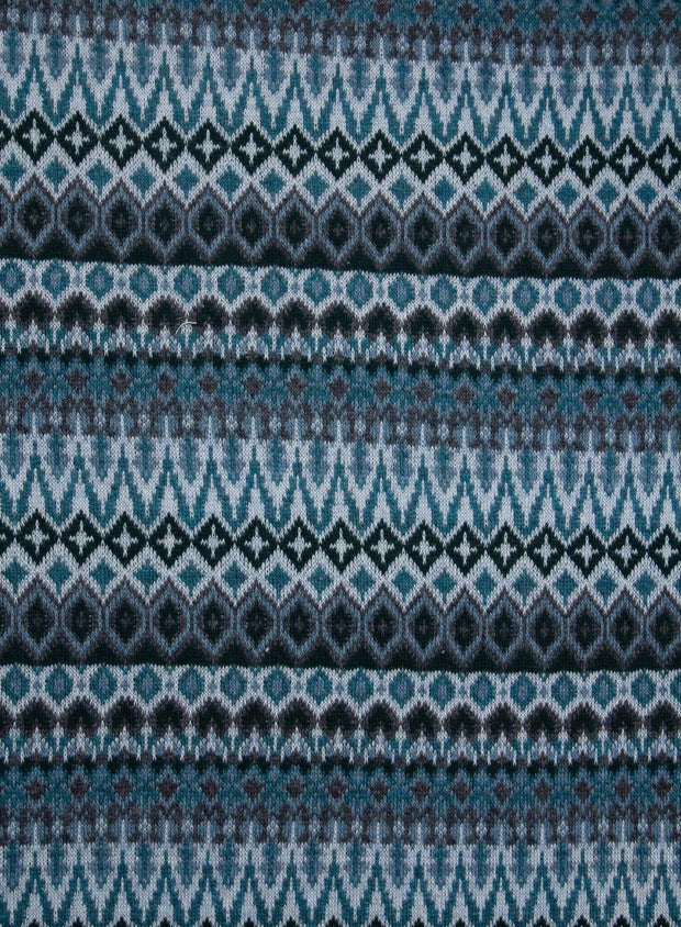 ERLANDI FROST ~ Jacquard knitted merino fabric, autumn colours, sewing, DIY  projects, winter fabric, wool, wool knit, knitted wool fabric