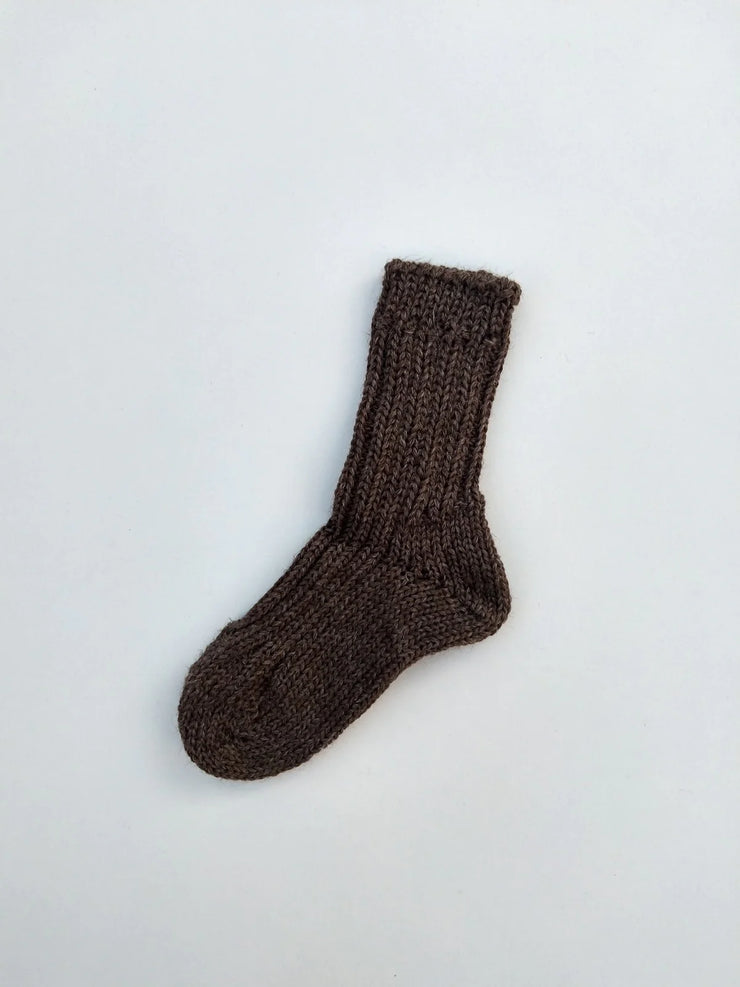 FABIO ~ Children's Socks. Natural wool. Undyed unwrapped