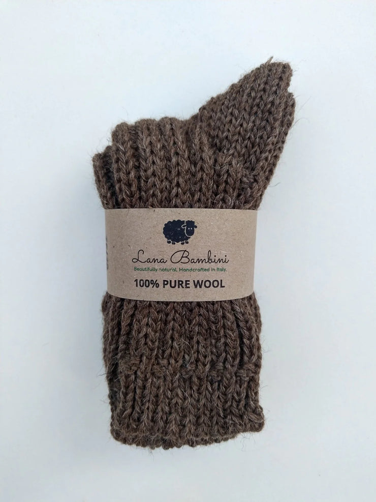 FABIO ~ Children's Socks. Natural wool. Undyed