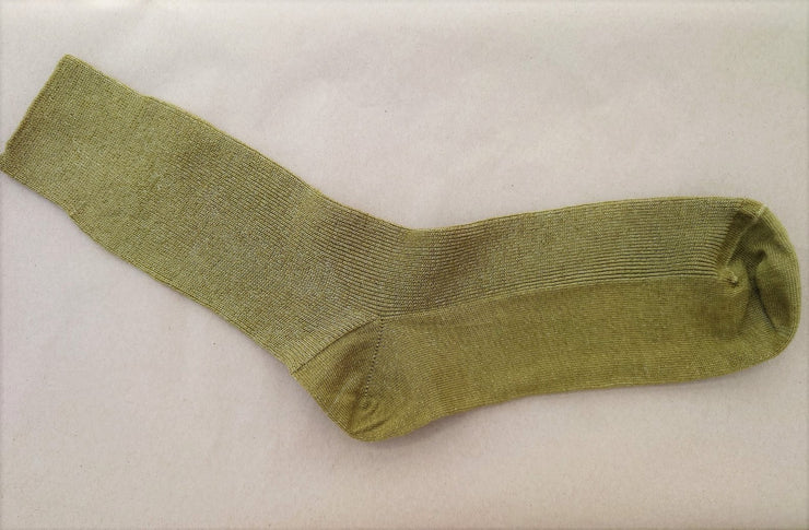 CHIARA DYED ~ Wool Sock. Naturally dyed. green