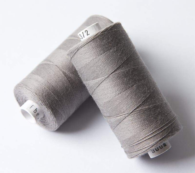 500m ORGANIC COTTON THREAD~ Grey 1050 ~ large bobbins of 500m thread, sewing thread, organic thread, machine sewing, hand sewing