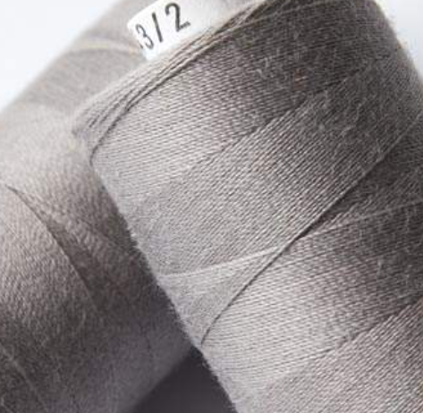 500m ORGANIC COTTON THREAD~ Grey 1050 ~ large bobbins of 500m thread, sewing thread, organic thread, machine sewing, hand sewing