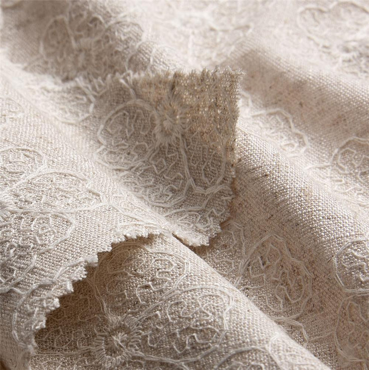 CLARA ~ Linen / Viscose Fabric detail