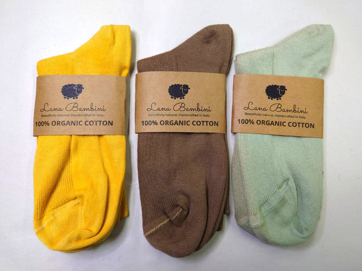 Laura cotton organic naturally dyed with weld, catechu and chlorophyll