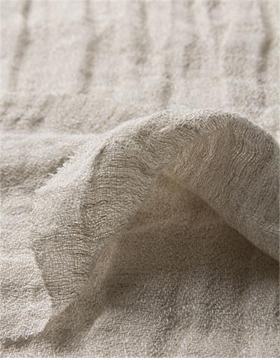 LINEN CREPE ~ Natural Linen Fabric