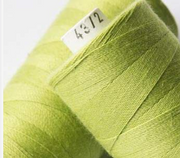 ORGANIC COTTON THREAD~ Lime 8256 ~ large bobbins of 500m thread, sewing thread, organic thread, machine sewing, hand sewing