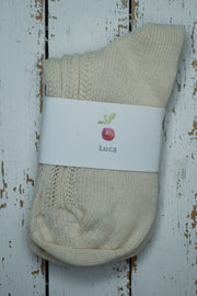 Pure Wool Baby Socks  <br / > LUCA  <br / > Undyed