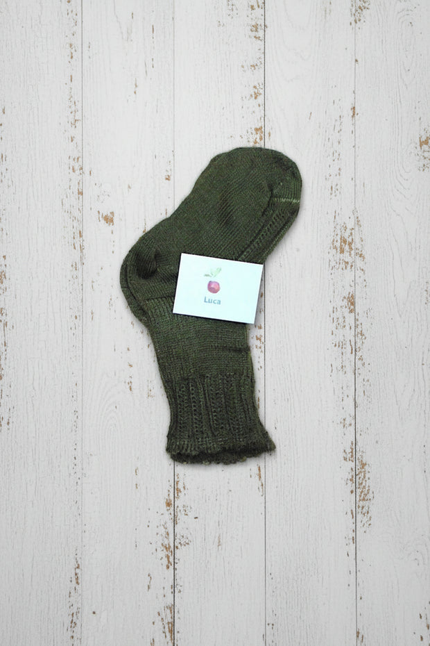 Pure Wool Baby Socks  <br / > LUCA  <br / > Naturally Dyed
