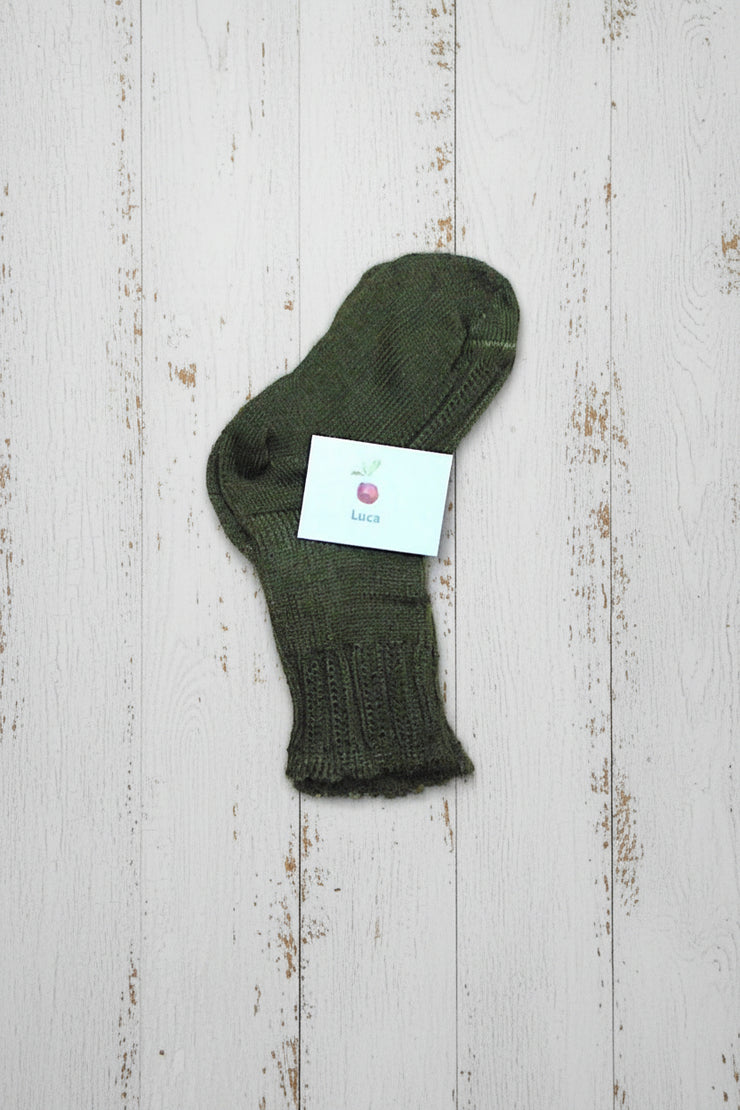 Pure Wool Baby Socks  <br / > LUCA  <br / > Naturally Dyed