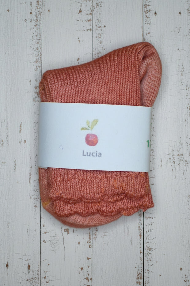 Organic Cotton Baby Socks  <br / > Lucia  <br / > Naturally Dyed