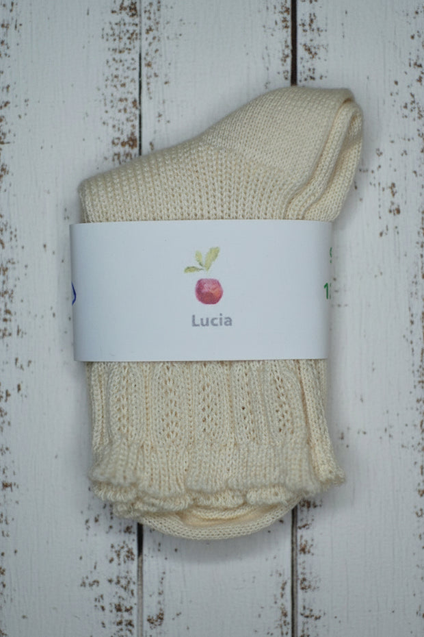 Organic Cotton Baby Socks  <br / > Lucia <br / > Undyed