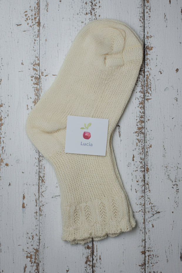 Organic Cotton Baby Socks  <br / > Lucia <br / > Undyed
