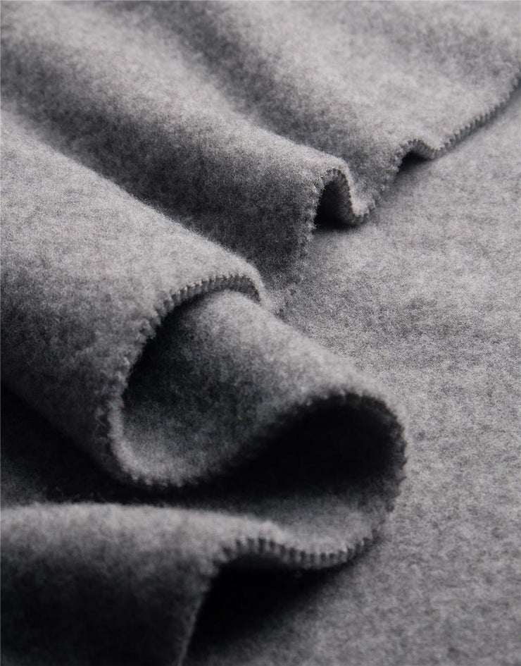 Discontinued: ORGANIC MERINO WOOL FLEECE STONE ~ Wool Fleece fabric