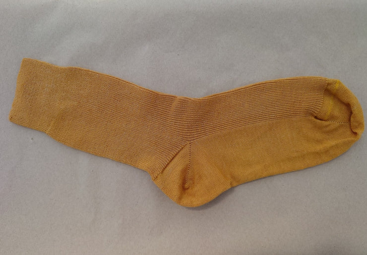 CHIARA DYED ~ Wool Sock. Naturally dyed. mustard