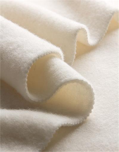 SNOW ~ Organic Merino Wool Fleece fabric