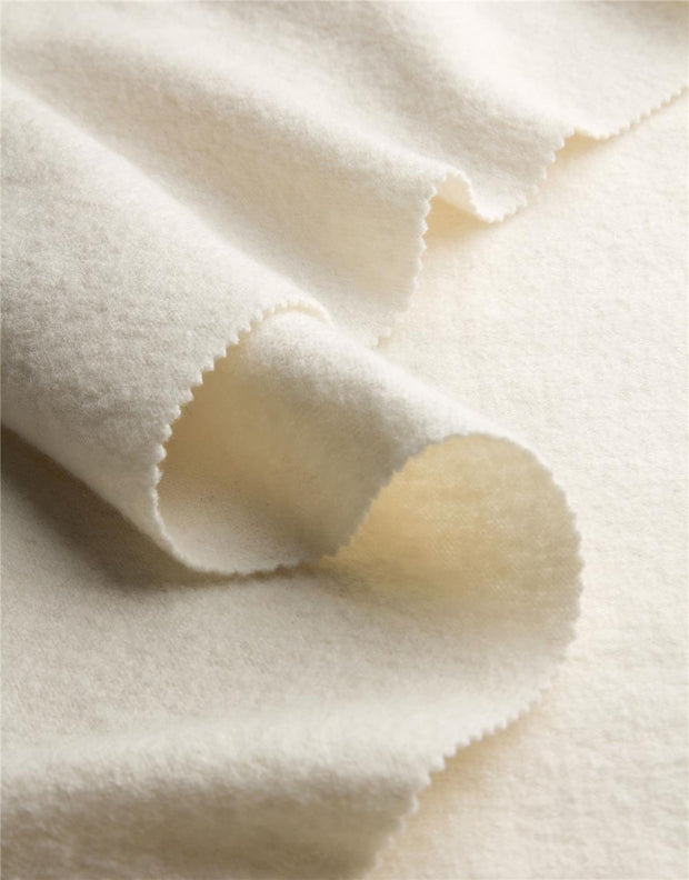 ORGANIC MERINO WOOLWALK CREAM ~ Felted Wool fabric white