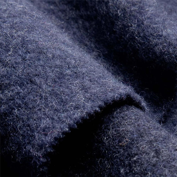 WOOL FLEECE BLUEBERRY ~Organic Wool fabric - incredible soft and fluffy wool fleece