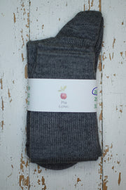 Wool & Cotton Children's Socks  <br / > PIA LONG  <br / > Undyed