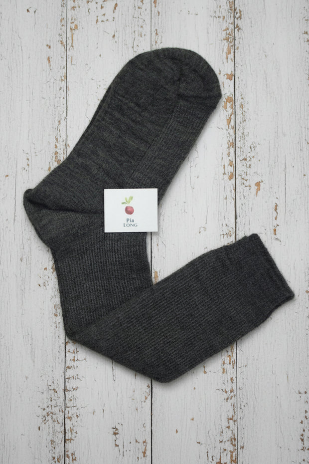 Wool & Cotton Children's Socks  <br / > PIA LONG  <br / > Undyed