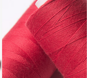 ORGANIC COTTON THREAD~ Red 100 ~ large bobbins of 500m thread, sewing thread, organic thread, machine sewing, hand sewing