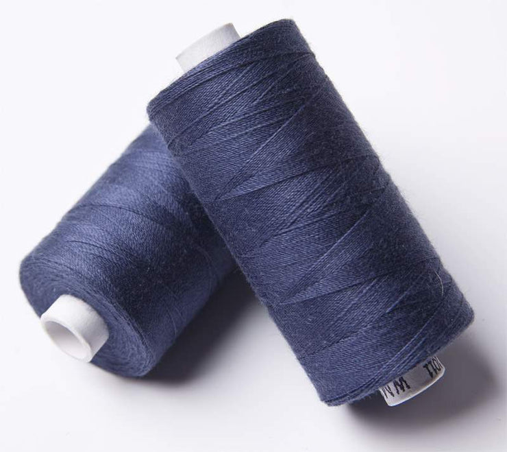 500m ORGANIC COTTON THREAD~ Steel Blue 1011 ~ large bobbins of 500m thread, sewing thread, organic thread, machine sewing, hand sewing