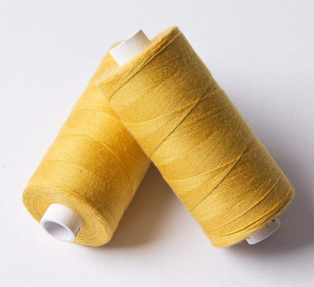 ORGANIC COTTON THREAD~ Straw 4001 ~ large bobbins of 500m thread, sewing thread, organic thread, machine sewing, hand sewing