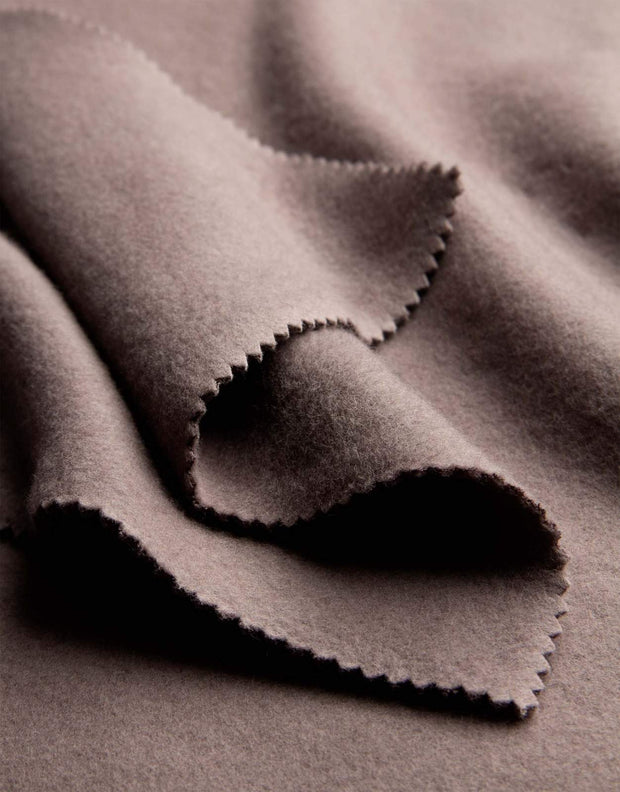 TAUPE ~ Organic Cotton Fleece fabric