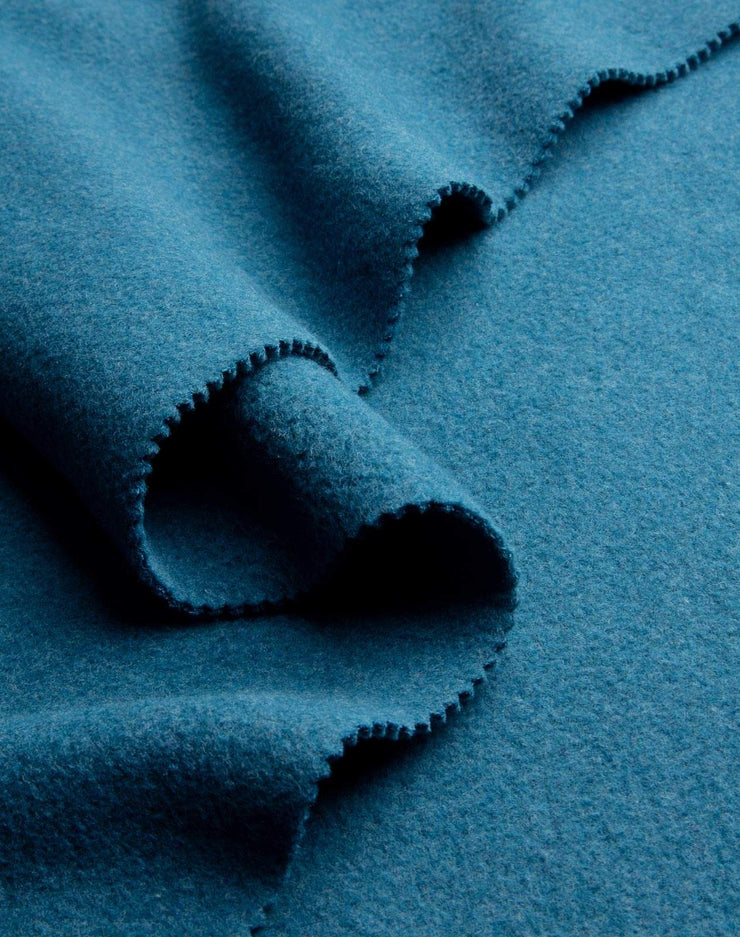 TEAL ~ Organic Cotton Fleece fabric