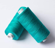 ORGANIC COTTON THREAD~ Teal 423 ~ large bobbins of 500m thread, sewing thread, organic thread, machine sewing, hand sewing