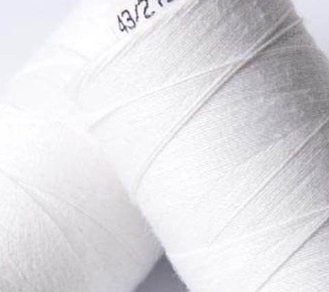 500m ORGANIC COTTON THREAD~ White 2 ~ large bobbins of 500m thread, sewing thread, organic thread, machine sewing, hand sewing