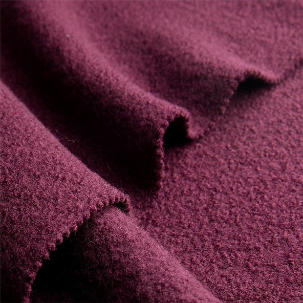 WOOLWALK BERRY ~ Felted Wool fabric detail