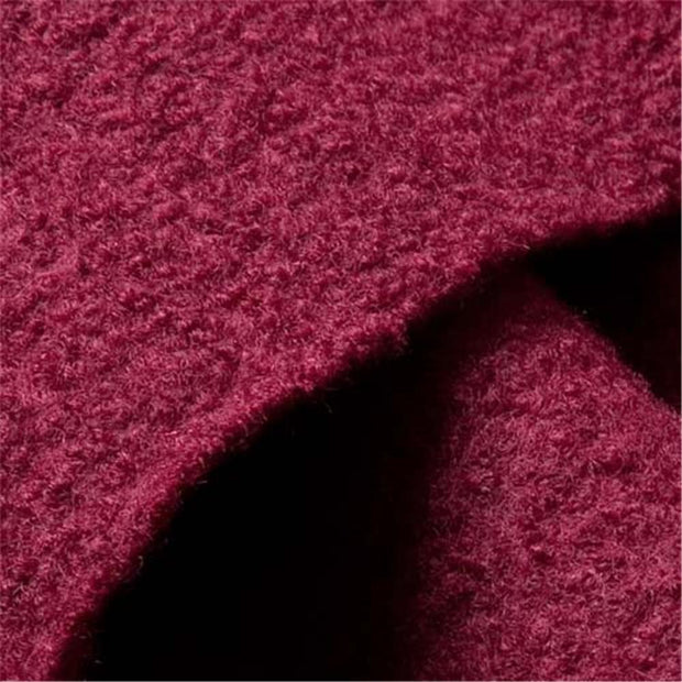 WOOLWALK CHERRY ~ Felted Wool fabric detail