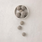 18mm grey felt beads 
